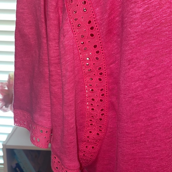 J Crew flutter sleeve linen t-shirt - Picture 4 of 4